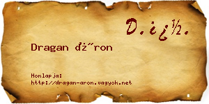 Dragan Áron névjegykártya